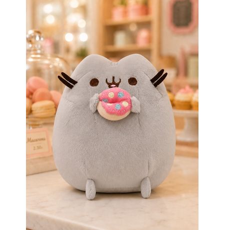 Мягкая игрушка Пушин с пончиком (Pusheen Cat) 15 см