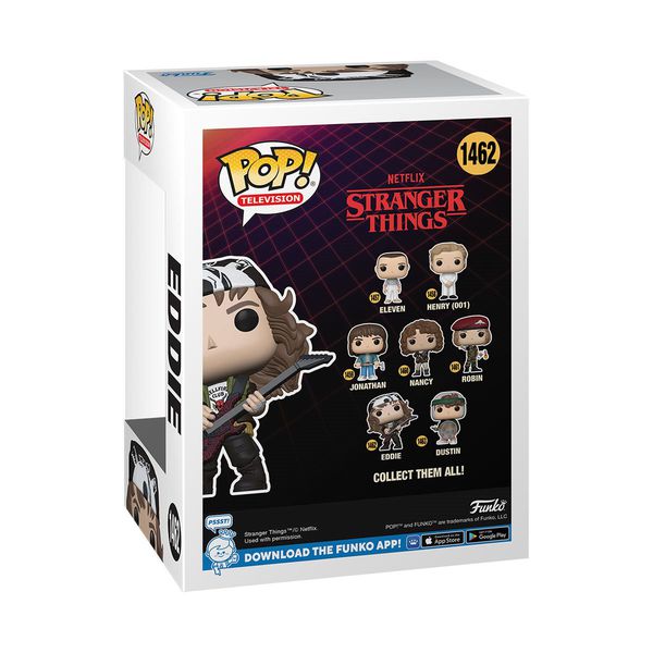 Фигурка Funko POP! Очень странные дела - Эдди с гитарой (Stranger Things - Eddie with Guitar) изображение 3