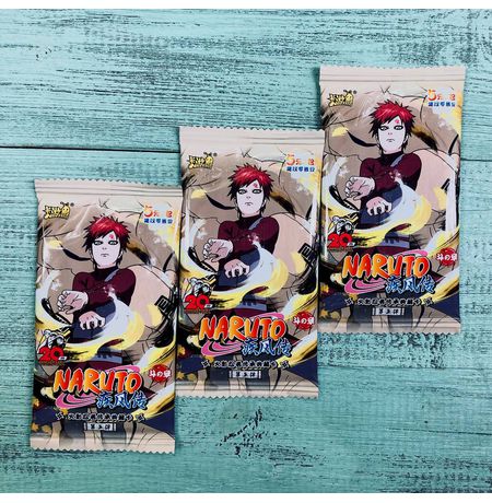 Коллекционные карточки Наруто Серия 5 Тир 3 (Naruto) Набор из 3 бустеров изображение 3