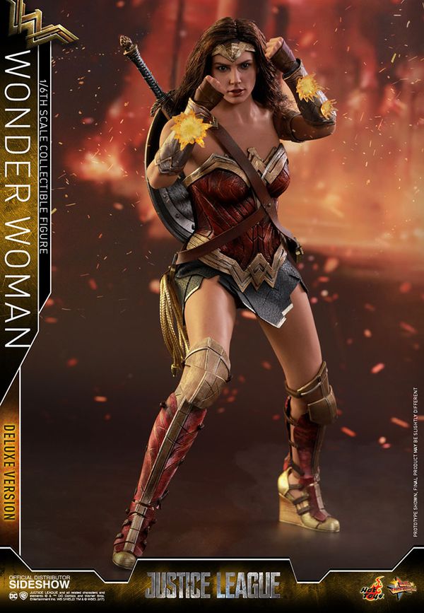 Фигурка Hot Toys - Чудо-Женщина (Justice League Wonder Woman Deluxe Set) 1/6 30 см изображение 5