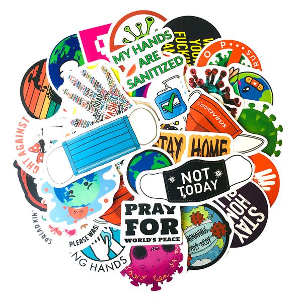 Стикеры Карантин 50 шт изображение 4