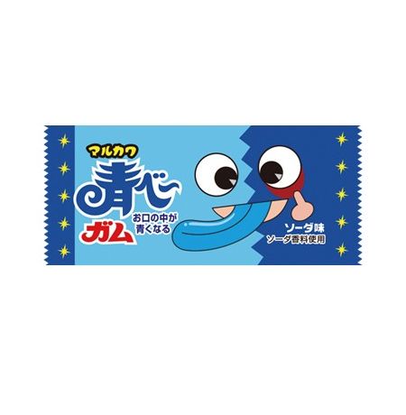 Жевательная резинка Marukawa Aobe Gum Blue - Синий язык (Вкус содовой)