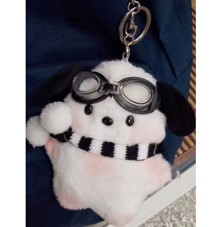 Брелок Hello Kitty - Почакко Пилот плюшевый (Pochacco) 12х8 см