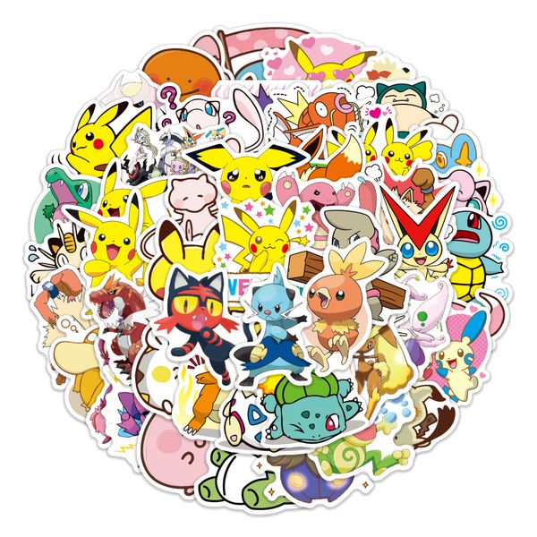 Стикеры Покемоны 2 (Pokemon), 50 шт