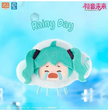 Случайная мягкая игрушка-брелок Хатсуне Мику Weather Moods Лицензия 11 см изображение 3