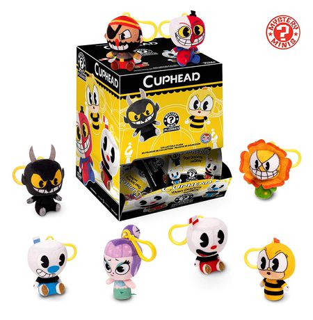 Случайный мягкий брелок Cuphead (Капхед) Funko Mystery Minis Plushies 8 cm