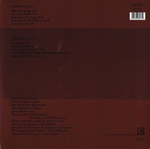 Виниловая пластинка The Doors – L.A. Woman (RE, 180 g) изображение 2