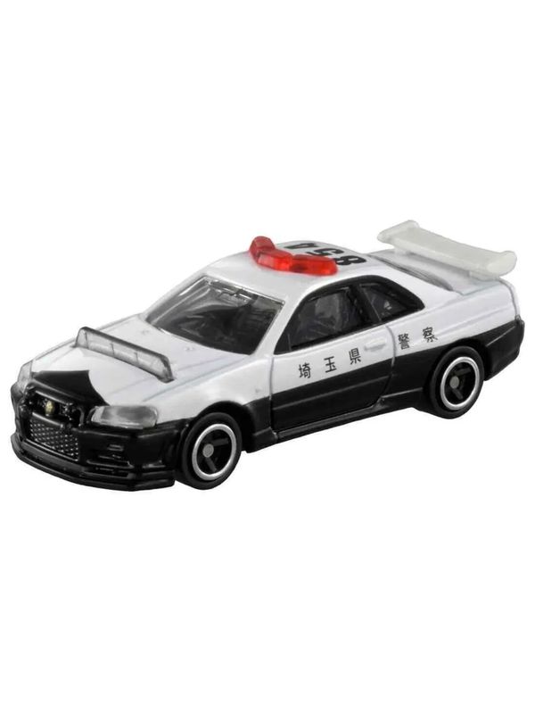 Коллекционная металлическая Die Cast модель Takara Tomy - Nissan Skyline GT-R BNR34 Police Car, 1:62 изображение 2