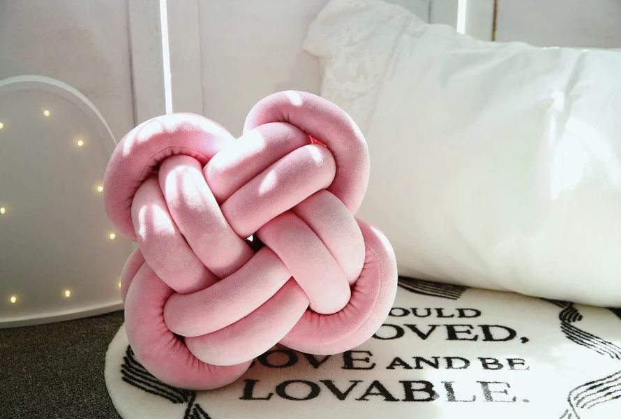 Подушка антистресс Клубок розовый