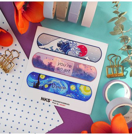 Стикер Пластыри Картины