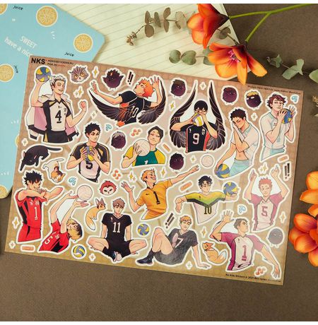 Стикеры Волейбол (Haikyuu!!) наклейки NKS