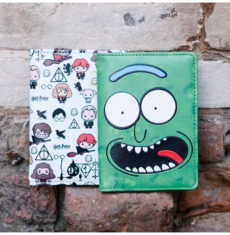 Обложка на паспорт Рик и Морти: Огурчик Рик (Rick and Morty) изображение 2
