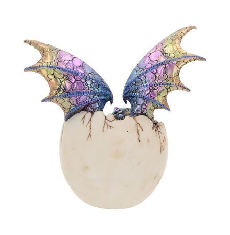 Статуэтка Дракон перламутровый в яйце 21 см изображение 4