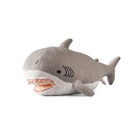 Мягкая игрушка Акула серая трогательная на руку