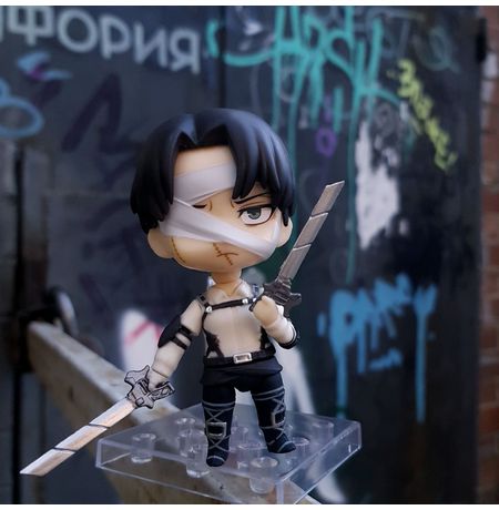 Фигурка Атака на Титанов - Леви Аккерман (Levi Ackerman - Attack On Titan) Nendoroid 10 сm копия