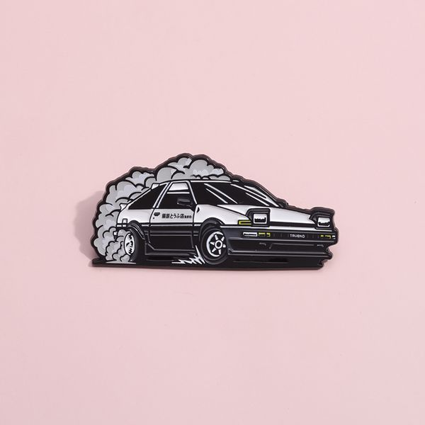 Значок Initial D - Toyota Trueno AE86 (пин, металл) изображение 2