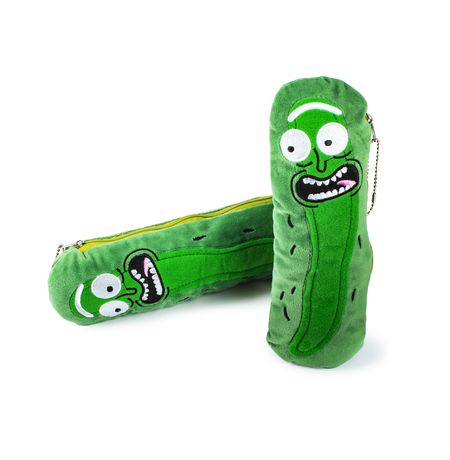 Пенал Рик и Морти - Огурчик Рик плюшевый (Rick and Morty - Pickle Rick) 23х7