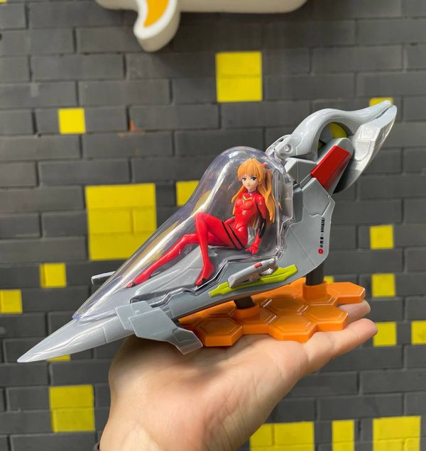 Фигурка Евангелион - Аска в кабине пилота (Pizza Hut x EVANGELION) 13 см лицензия