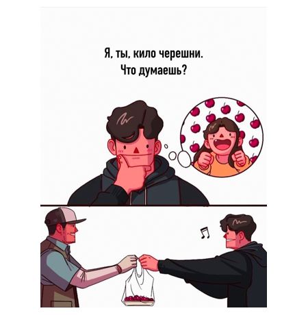 Открытка Кило черешни