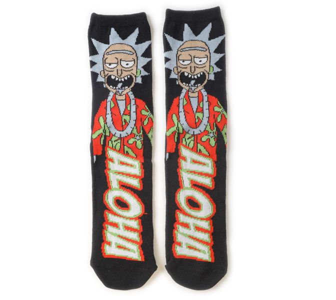 Носки Рик и Морти - Алоха, длинные (Rick and Morty)