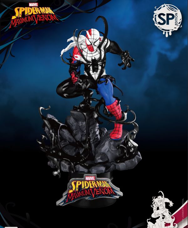 Фигурка Человек-Паук и Веном (Maximum Venom Spider-Man SE) Diorama Stage BK Excl. 16 см лицензия