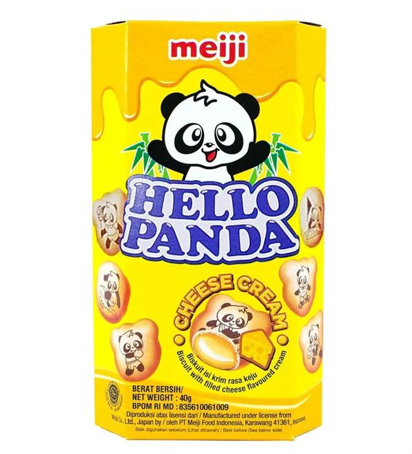Печенье Meiji Hello Panda Cheese Cream сырное 45 г