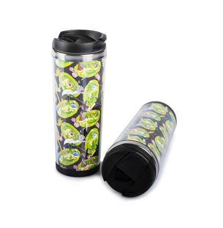 Термокружка Рик и Морти (Rick and Morty) паттерн