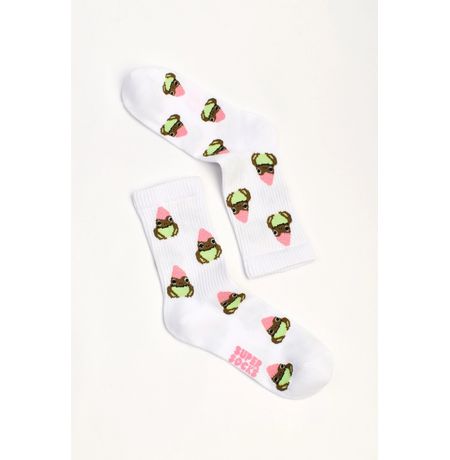 Носки SUPER SOCKS Жаба под ягодкой (размер 40-45)