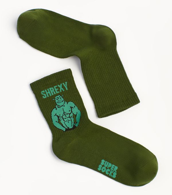 Носки SUPER SOCKS Shrexy зеленые (размер 35-40)