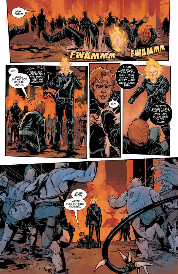 Damnation: Johnny Blaze - Ghost Rider #1 с автографом Криса Себела изображение 3