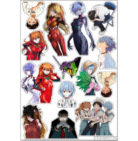 Набор стикеров Евангелион 02 (E&L Print Work)