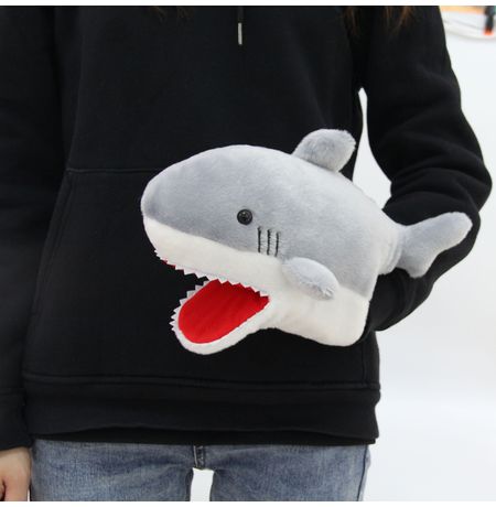 Мягкая игрушка Акула на руку 28 см изображение 4