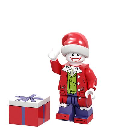 Мини-фигурка Новогодний Джокер (Pogo Blocks - DC Joker)