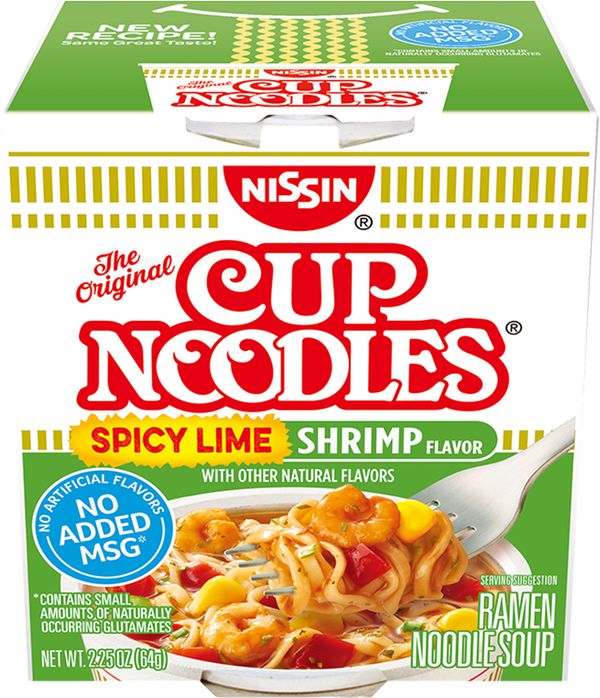 Лапша Nissin Cup Noodles Spicy Lime Shrimp