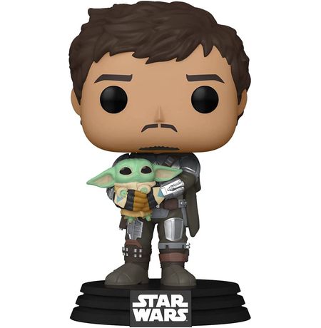 Фигурка Funko POP! Мандалорец с Грогу (Star Wars - Mandalorian with Grogu)