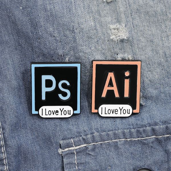 Значок Adobe Illustrator I love you