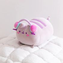 Мягкая игрушка Кот Пушин в наушниках (Pusheen Cat) 15х27 см