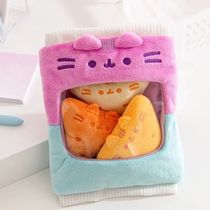 Мягкая игрушка Кот Пушин Сумка с чипсами начос (Pusheen Cat) 20 см