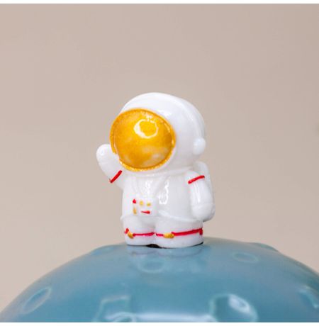 Кружка Космонавт на луне (Cosmonaut Moon) 420 мл green изображение 4