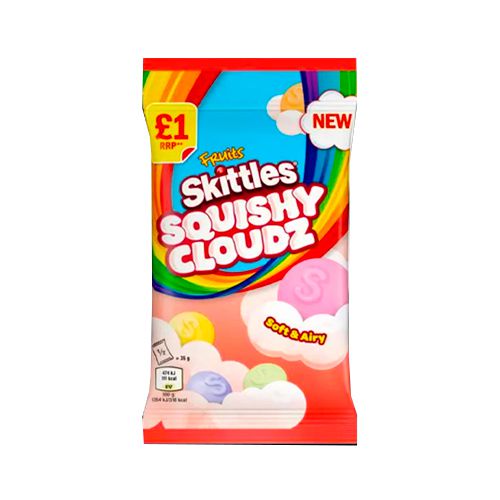 Skittles Cloud Pouch Sours (драже - суфле)