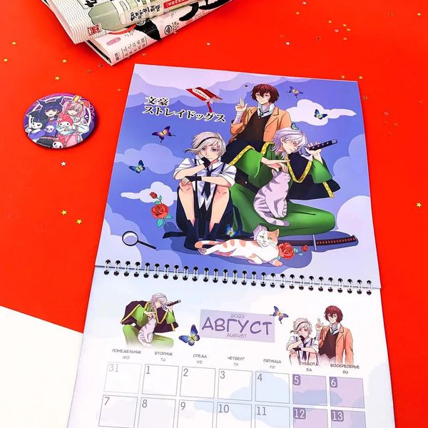 Календарь Аниме 2023 со стикерами изображение 2