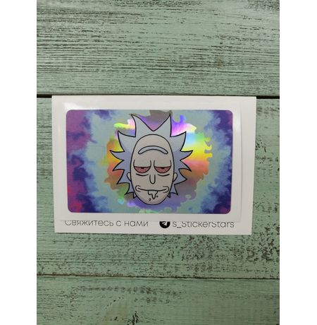 Наклейка на банковскую карту Рик и Морти - Рик (Rick and Morty - Rick) StickerStars