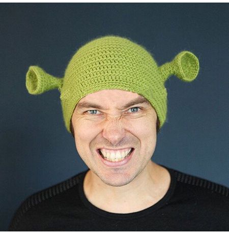 Шапка Шрек вязаная (Shrek) изображение 2