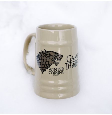 Кружка Игра Престолов - Старки (Game Of Thrones - House Of Stark) пивная изображение 2