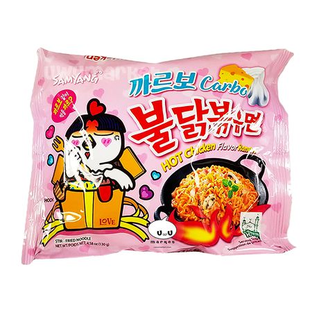 Лапша Samyang острая со вкусом курицы в соусе карбонара