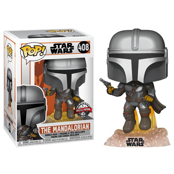 Фигурка Funko POP! Мандалорец, парящий Эксклюзив (Star Wars - Mandalorian Special Edition)