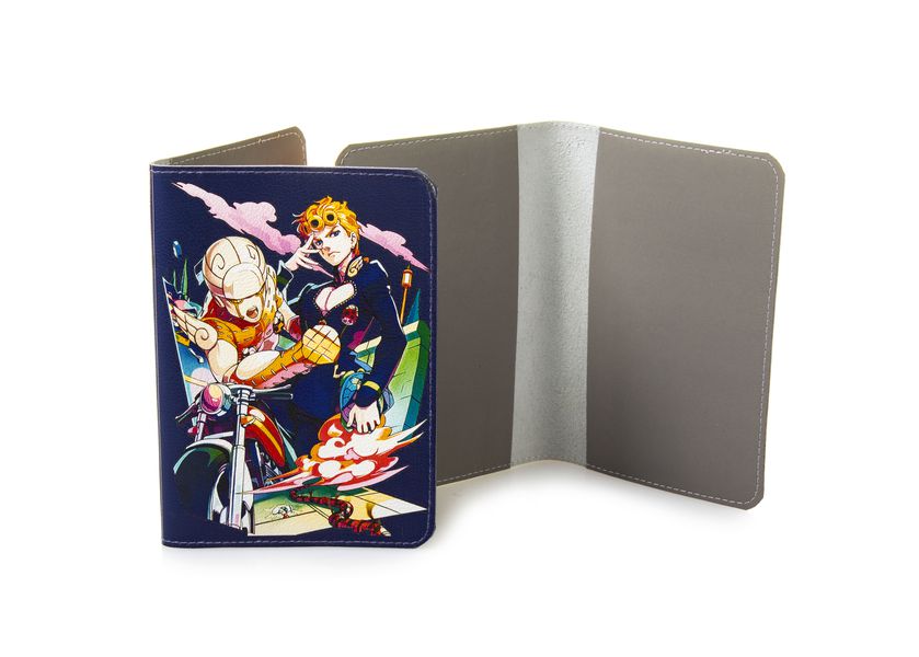 Обложка на паспорт ДжоДжо - Золотой ветер (JoJo's Bizarre Adventure)