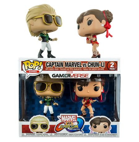 Фигурки Funko POP! Капитан Марвел против Чан-Ли (Captain Marvel vs Chun-Li)