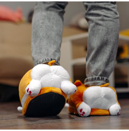 Тапочки Собака - Корги, с задниками изображение 2