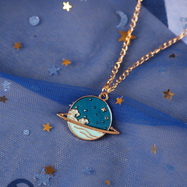 Кулон Планета, золотой